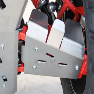 Segway Snarler Aluminium OEM Skid plates voor lang chassis, 2mm dik.