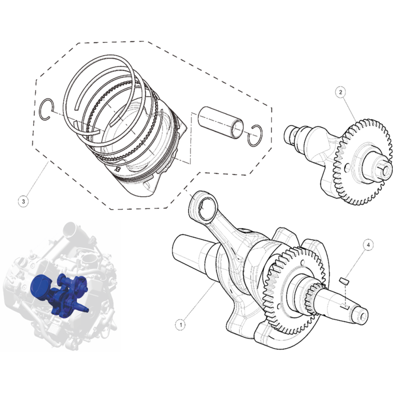 Segway-F01B00100001-PISTON KIT Segway-F01B00100001-PISTON KIT
