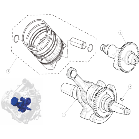Segway-F01B00100001-PISTON KIT