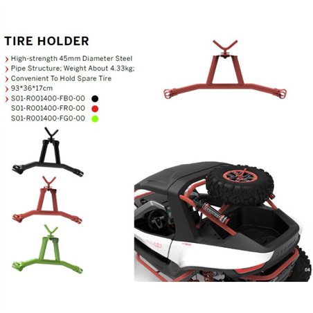 Segway Accessoire: Villain Spare Tire Mount - Red - Partnr: S01-R001400-FR0-00
