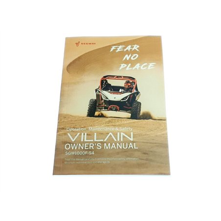 Segway OWNER MANUAL(CE） - Partnr: S05L20003001