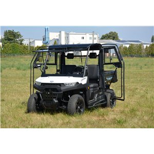 Polycarbonate cabin fully accessorized, el. heated windshield (wiper/washer asm./no heater asm.)