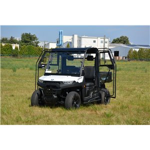 Polycarbonate cabin fully accessorized, el. heated windshield (wiper/washer asm./no heater asm.)