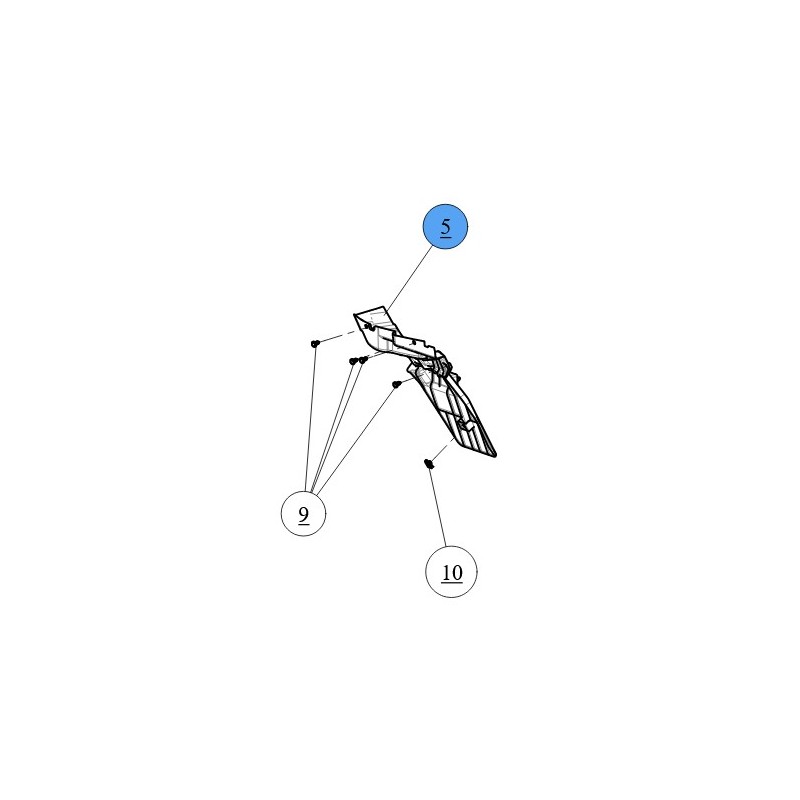 Segway laag spatbord achteraan links LOWER FENDER LR LOF - Partnr: A02H14900001 Segway laag spatbord achteraan links LOWER FENDER LR LOF - Partnr: A02H14900001