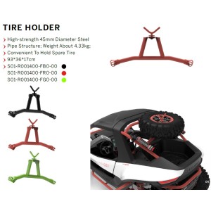 Segway Villain holder for spare tire - Green  (Spare Tire and rim not included)