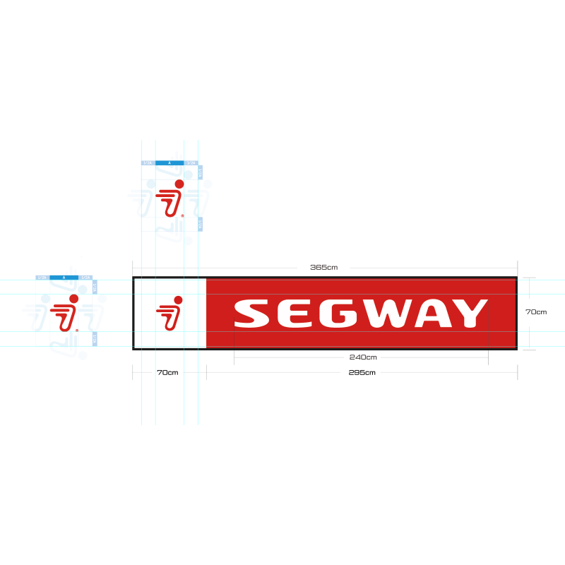 Segway Outdoor Illuminated Segway Logo Sign 365cmx70cm Segway Outdoor Illuminated Segway Logo Sign 365cmx70cm