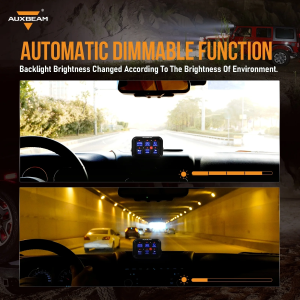 Auxbeam BC60 6 Gang LED Switch Panel, Blauw