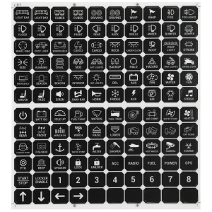Auxbeam 120 Universal Stickers for Switch Panel
