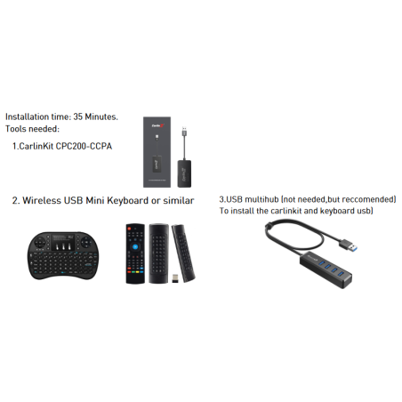 Carplay kit for 10,4" central display Villain & Fugleman