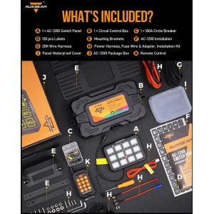 Auxbeam AC-1200 RGB Switch Panel met APP en Remote