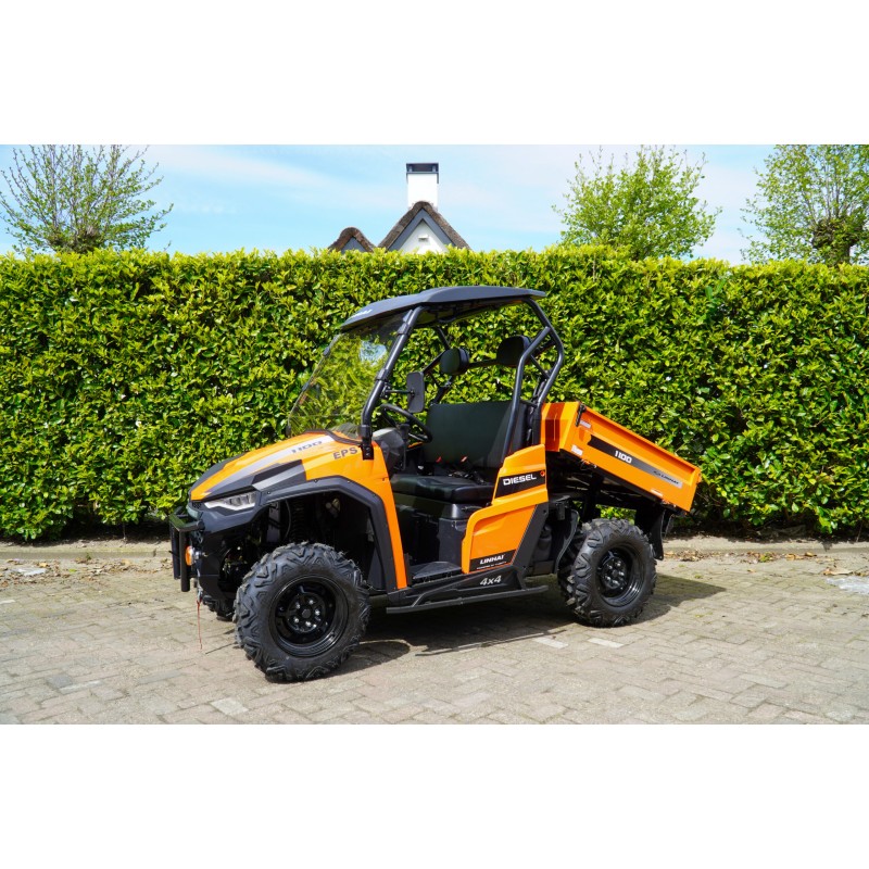 UTV diesel T1a Linhai 1100cc powerd by Kubota, Winch, Windshield, Side bumper, Central Mirror, Rubber mat, Felt pad, Elektric Du UTV diesel T1a Linhai 1100cc powerd by Kubota, Winch, Windshield, Side bumper, Central Mirror, Rubber mat, Felt pad, Elektric Du