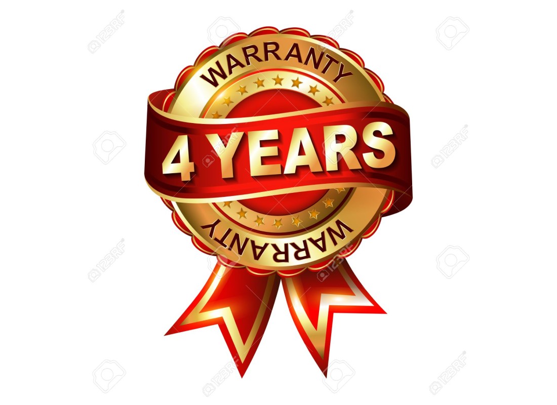 4 year warranty / Acceptance criteria: 12months/2500 km
