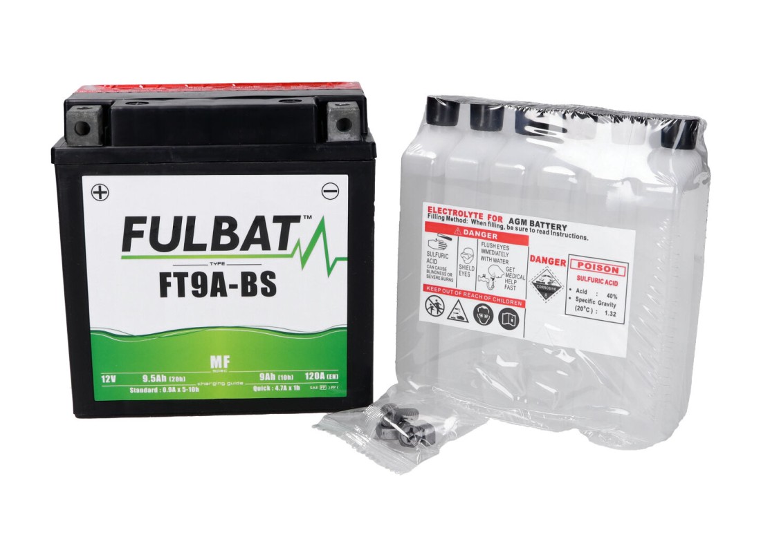 Batterij type AGM (oudere technologie met zuurpakket):