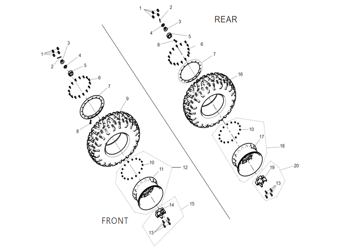 WHEEL COMBINATION (Alu Beadlock)
