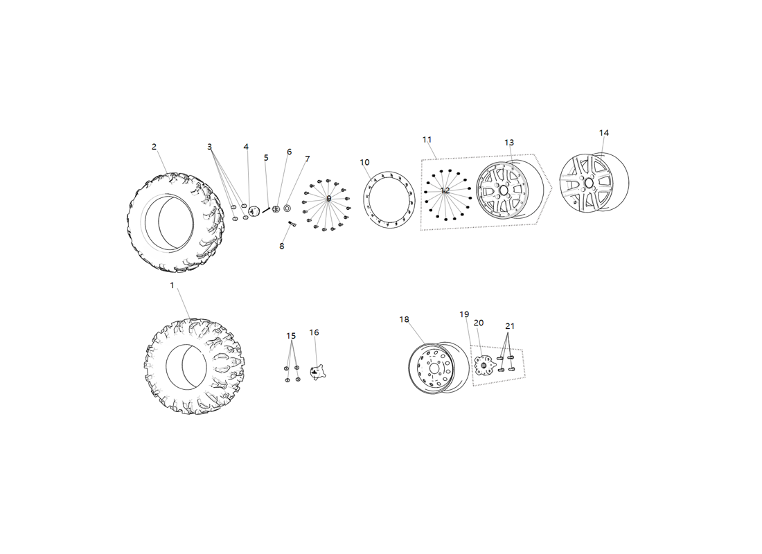 Voorwiel SGW570FA6017 - Segway Powersports