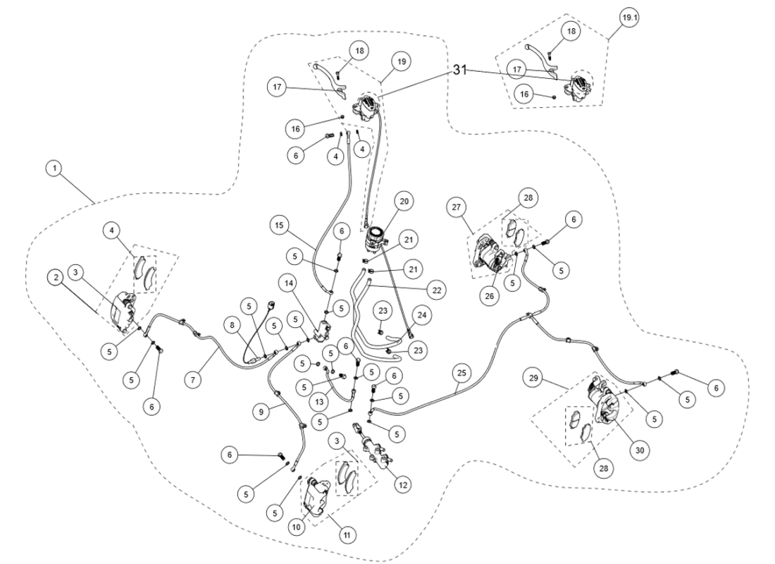 BRAKING SYSTEM NO ABS