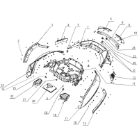 Tail Rubber & Plastic Parts for SX10-S8