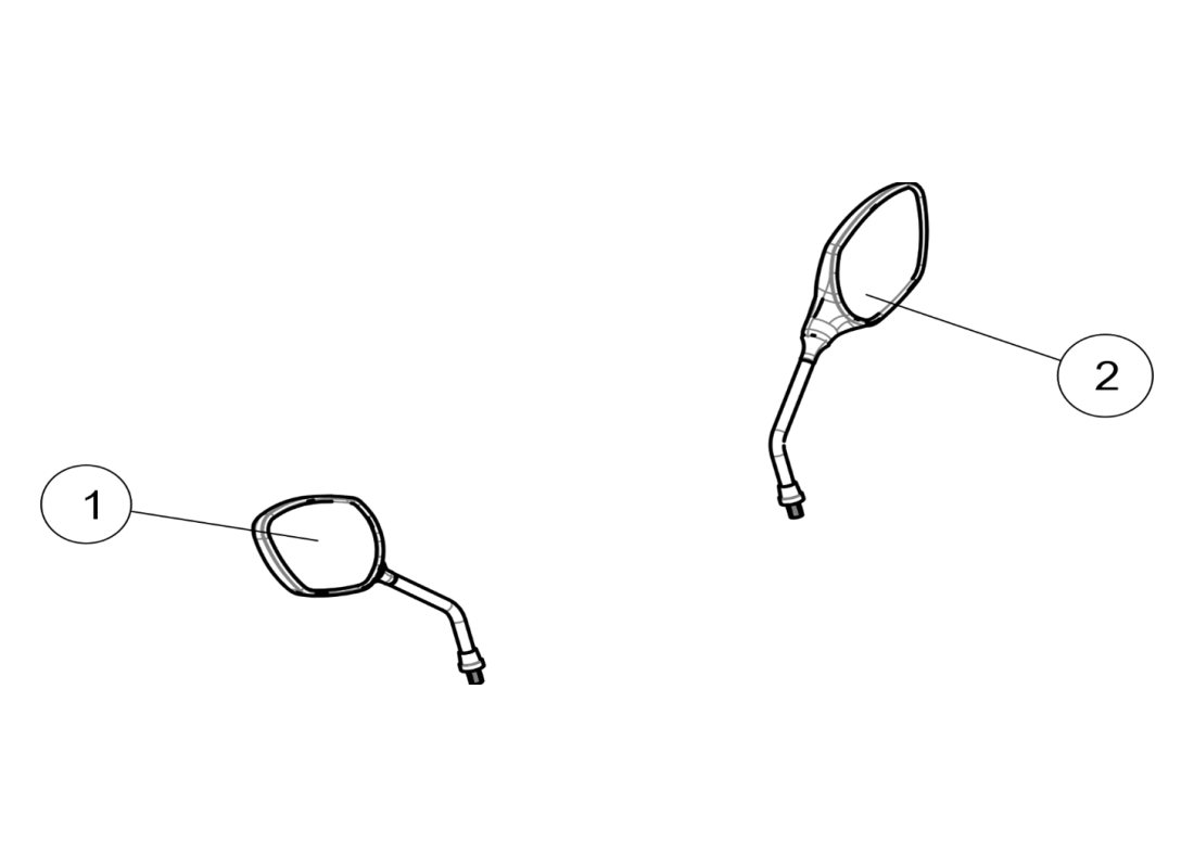 Achteruitkijkspiegel SGW570FA6019