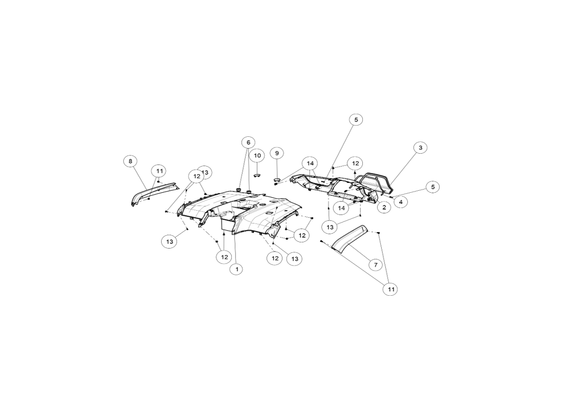 Rear Plastic Parts for SGW570FA6030
