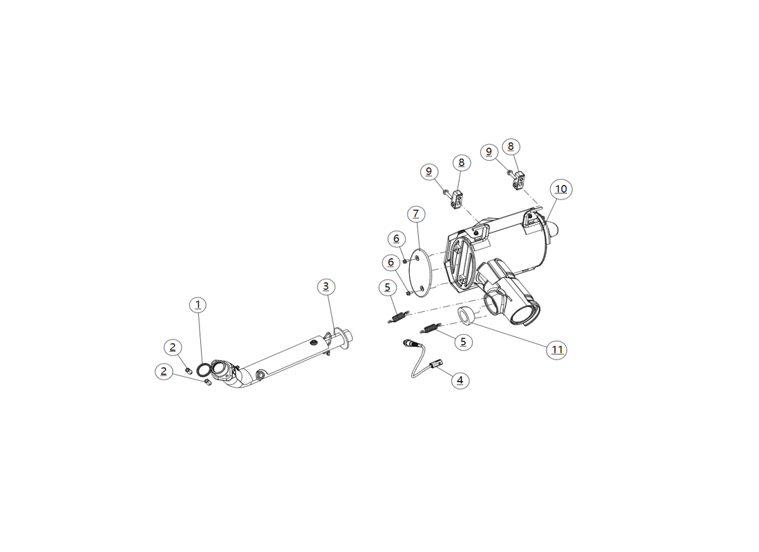 Exhaust System Long SGW570FA6043