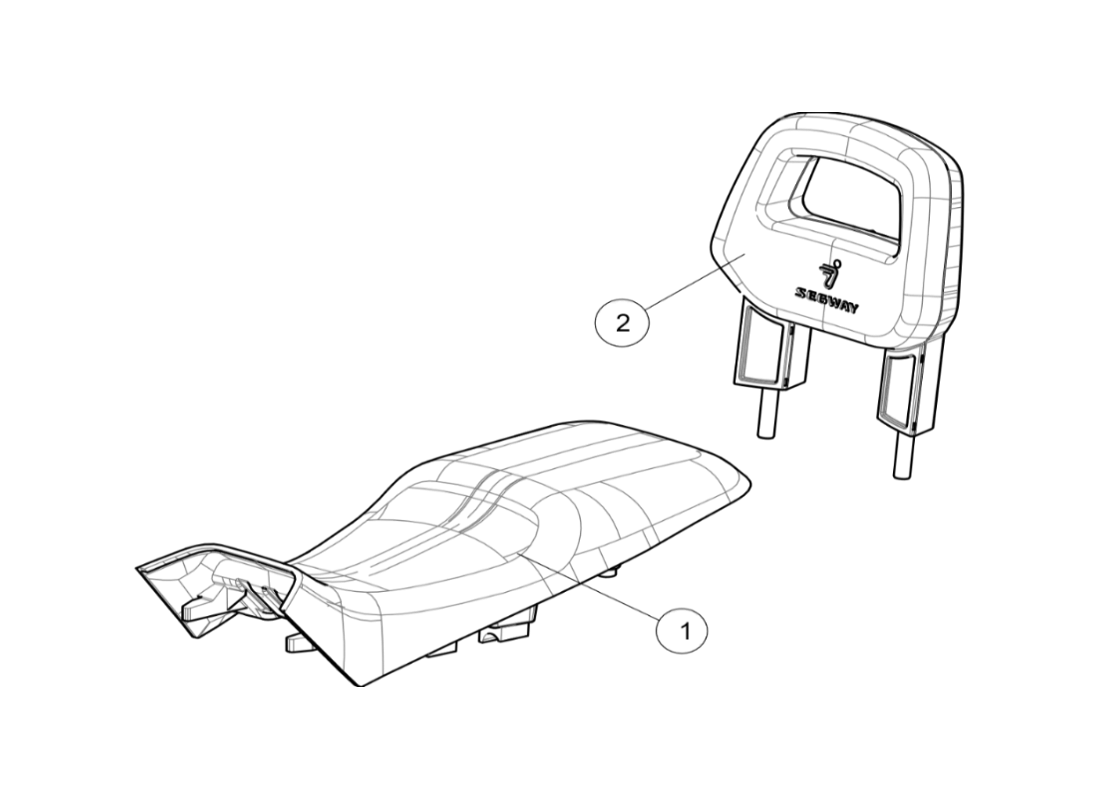 Lange Kussen SGW570FA6054 - Segway