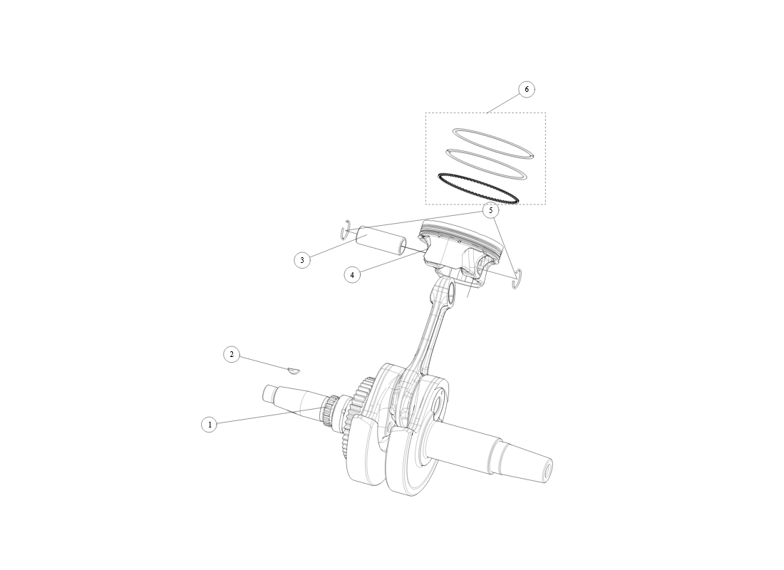 SGW570FA5001-PISTON CONNECTING ROD SGW570FA5001