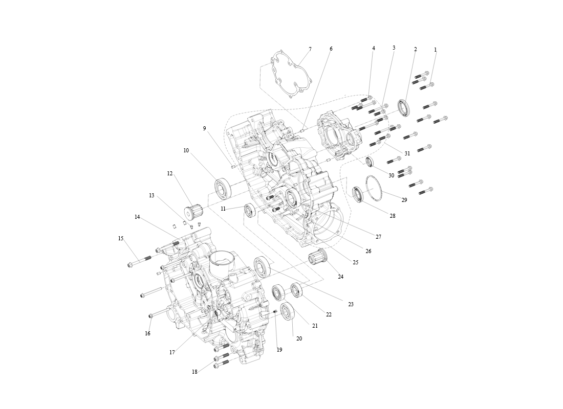 SGW570FA5008-CRANKCASE ASSY SGW570FA5008