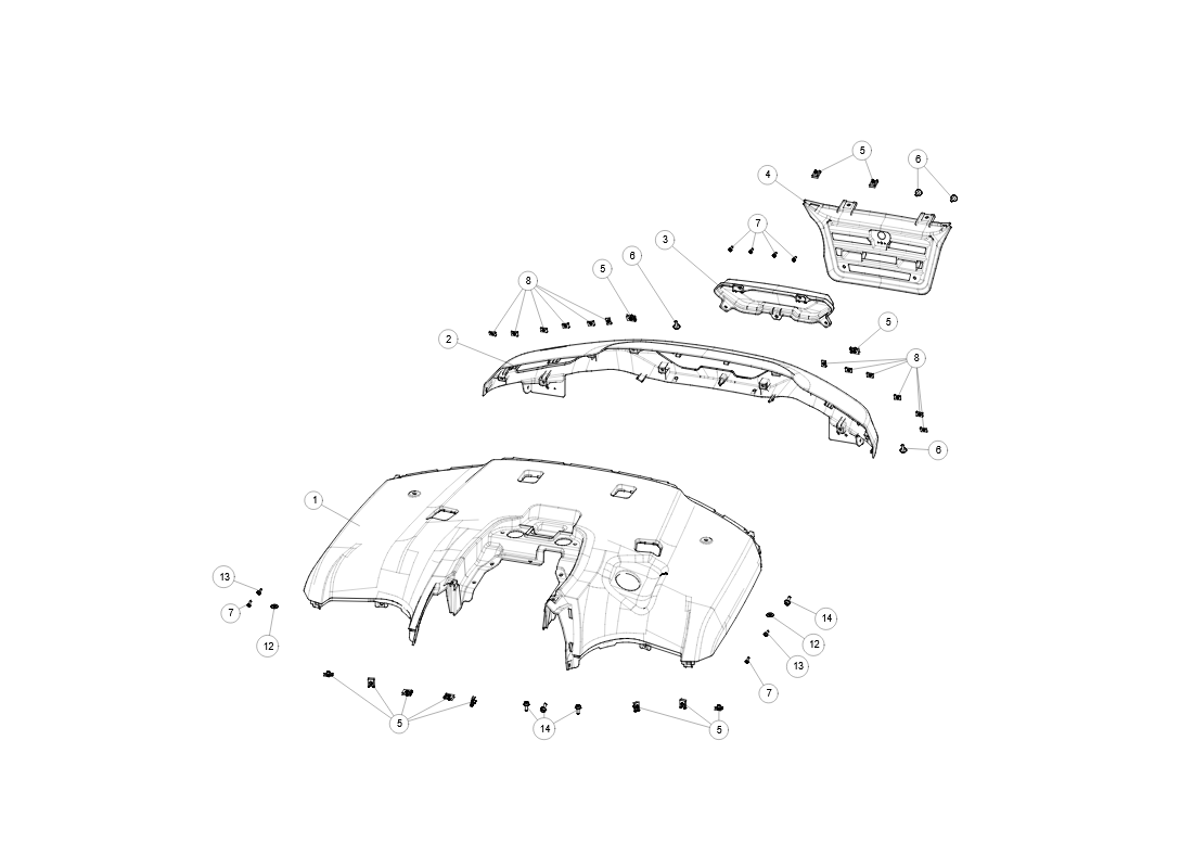 Tail Plastic Parts SGW570FA5032