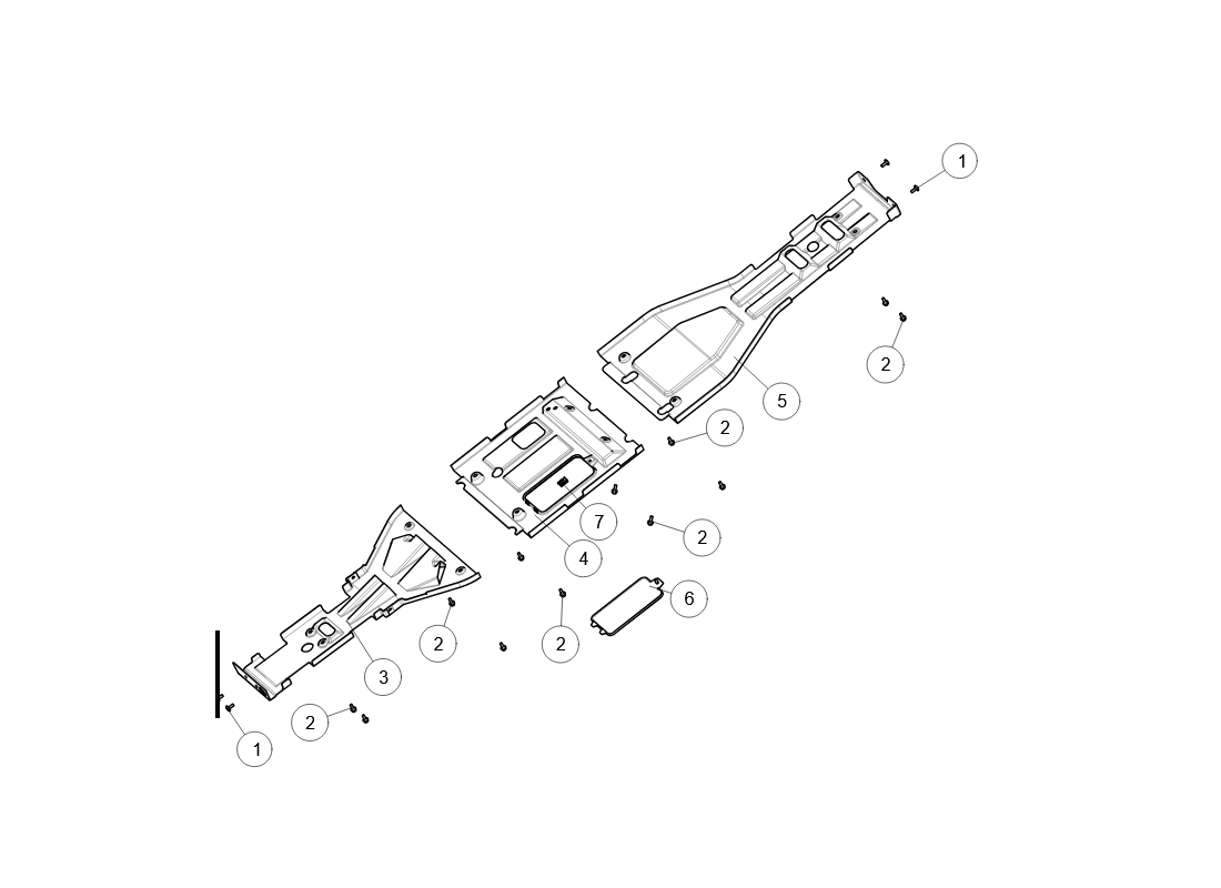 SGW570FA5034-BOTTOM PLASTIC PARTS LONG SGW570FA5034