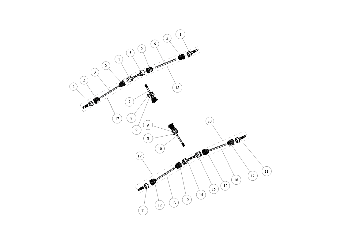 Long Drive Shaft SGW570FA5065
