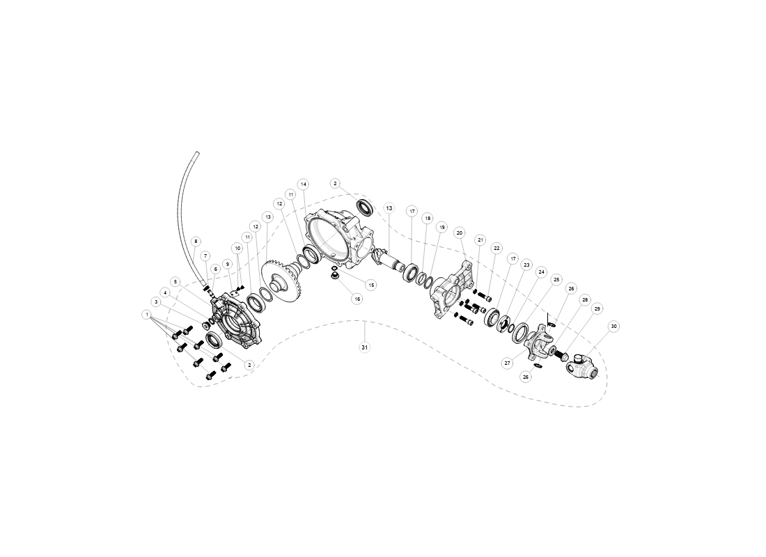Rear Axle Differential - SGW570FA5066