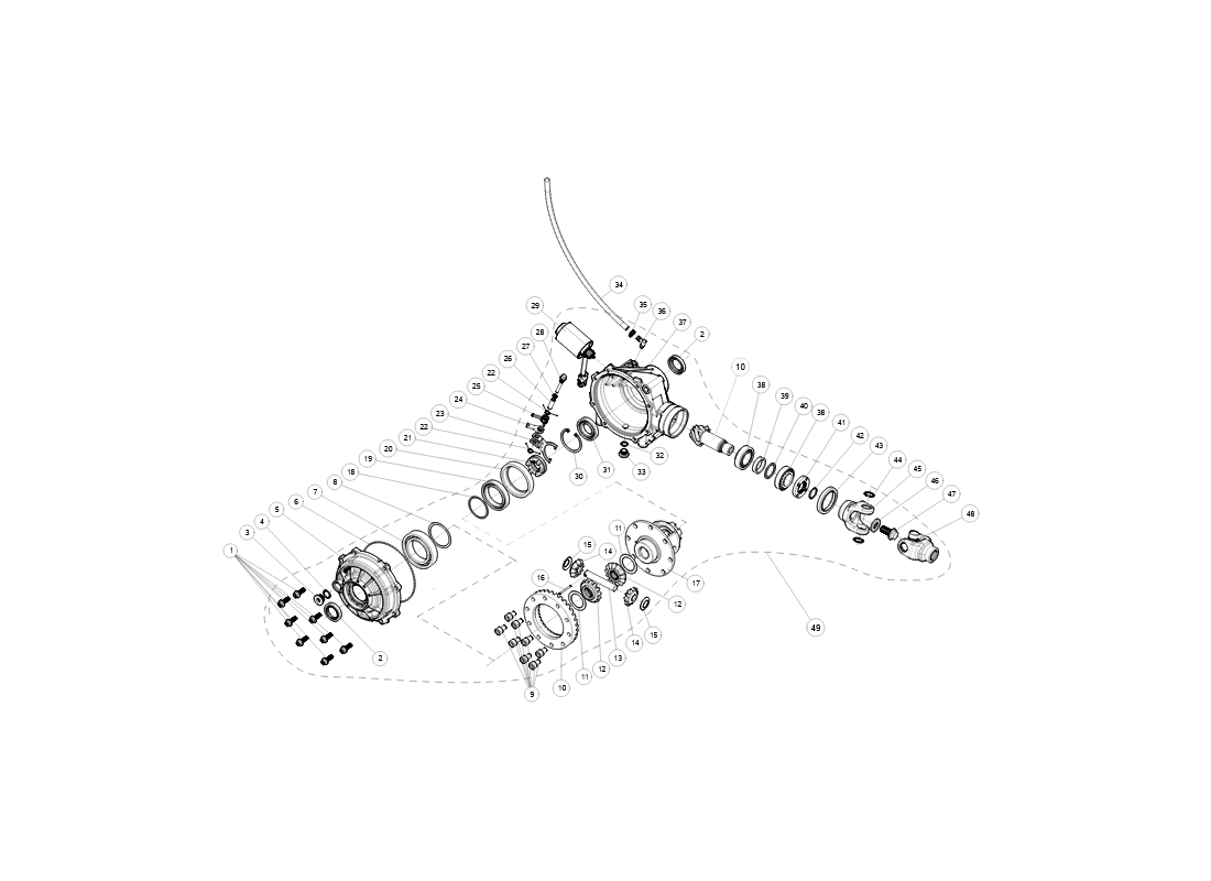 Rear Axle Differential SGW570FA5067