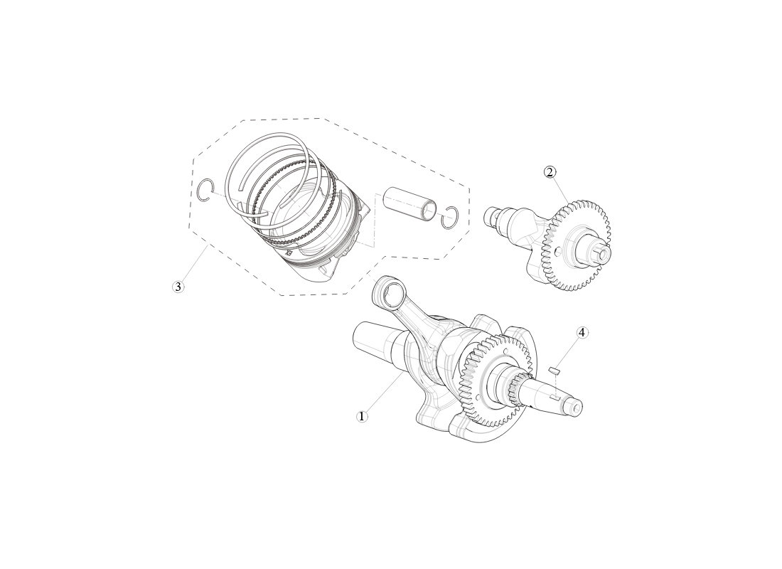 Vilebrequin et Piston SGW570FA6001B