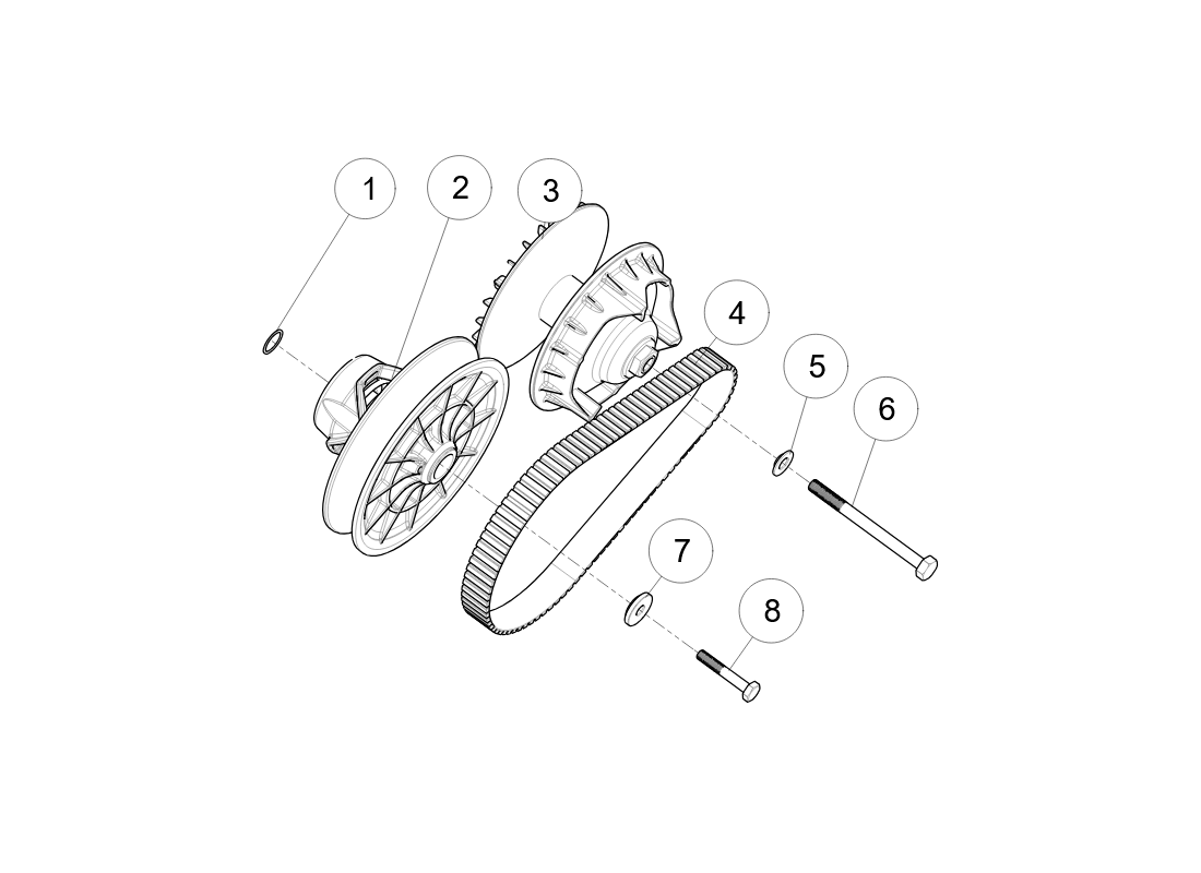 SGW570FA6003A-CVT Clutch for SGW570F-AT6