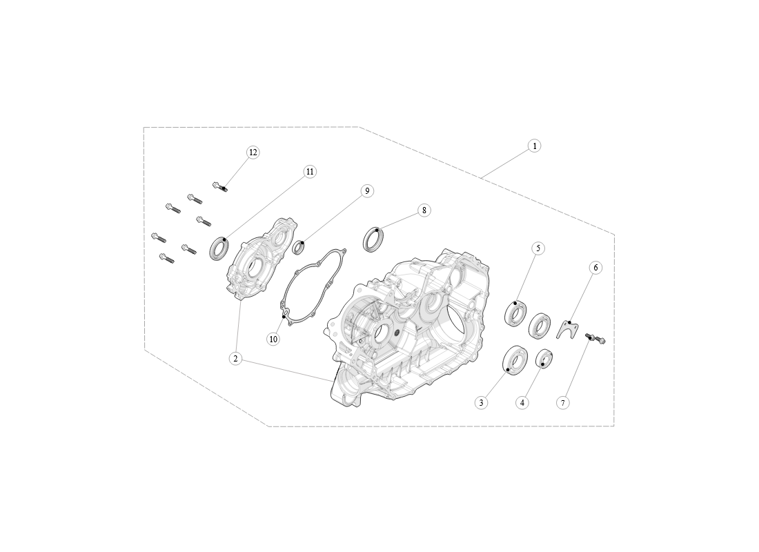 Right Crankcase Kit SGW570FA6010