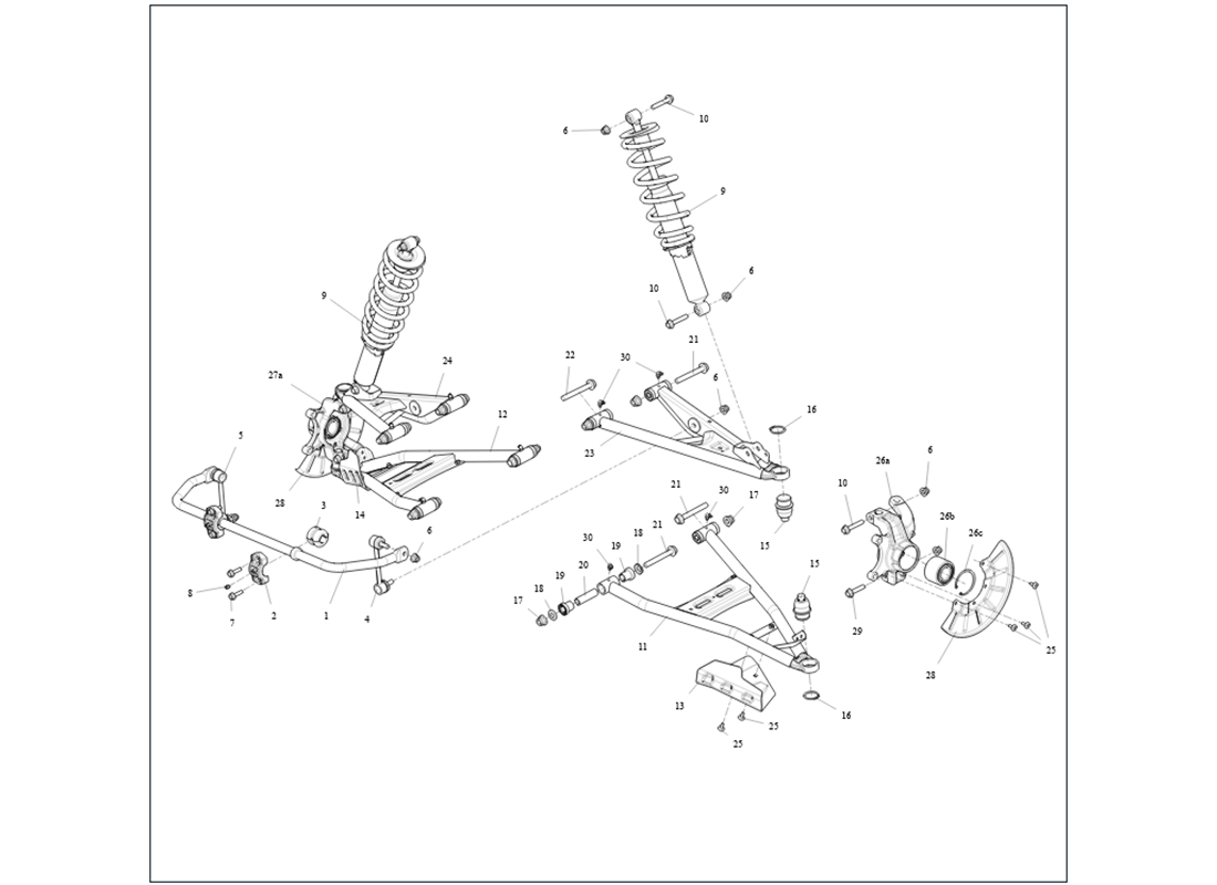 Front Suspension for UT10-U2 Fugleman
