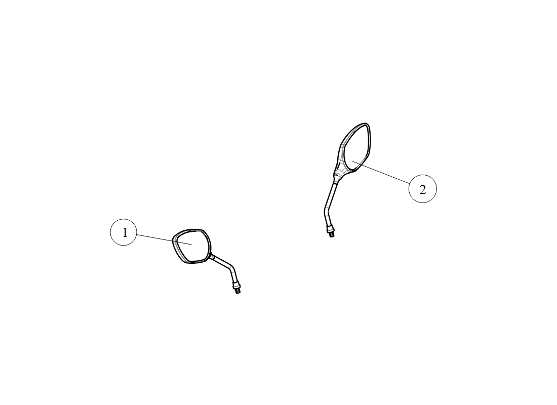 Rear View Mirror for All Years - SGW570FA6019