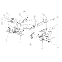 Middle Plastic Parts for SGW570FA6028