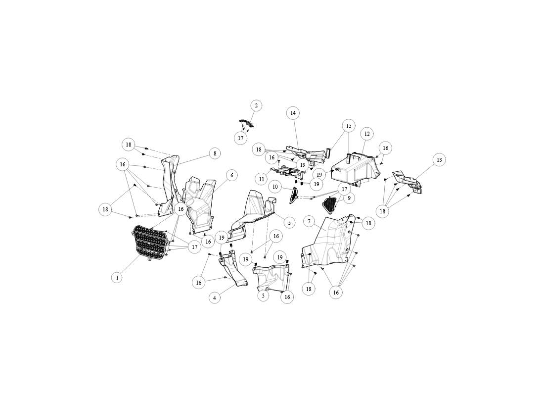 SGW570FA6031-INNER PLASTIC PARTS SGW570FA6031