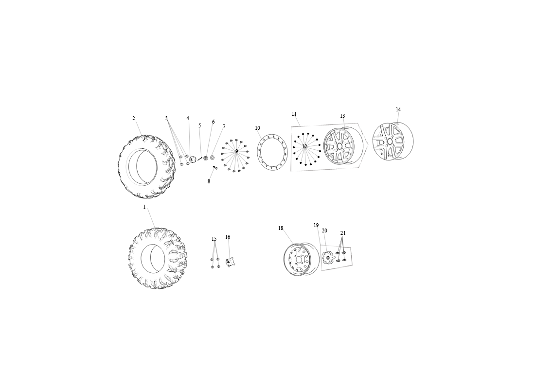 Roue Arrière SGW570FA6018A (2021-2022)