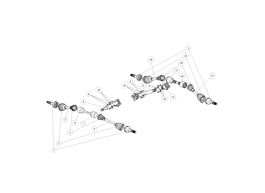 Composant d'Arbre de Transmission GSP 2021