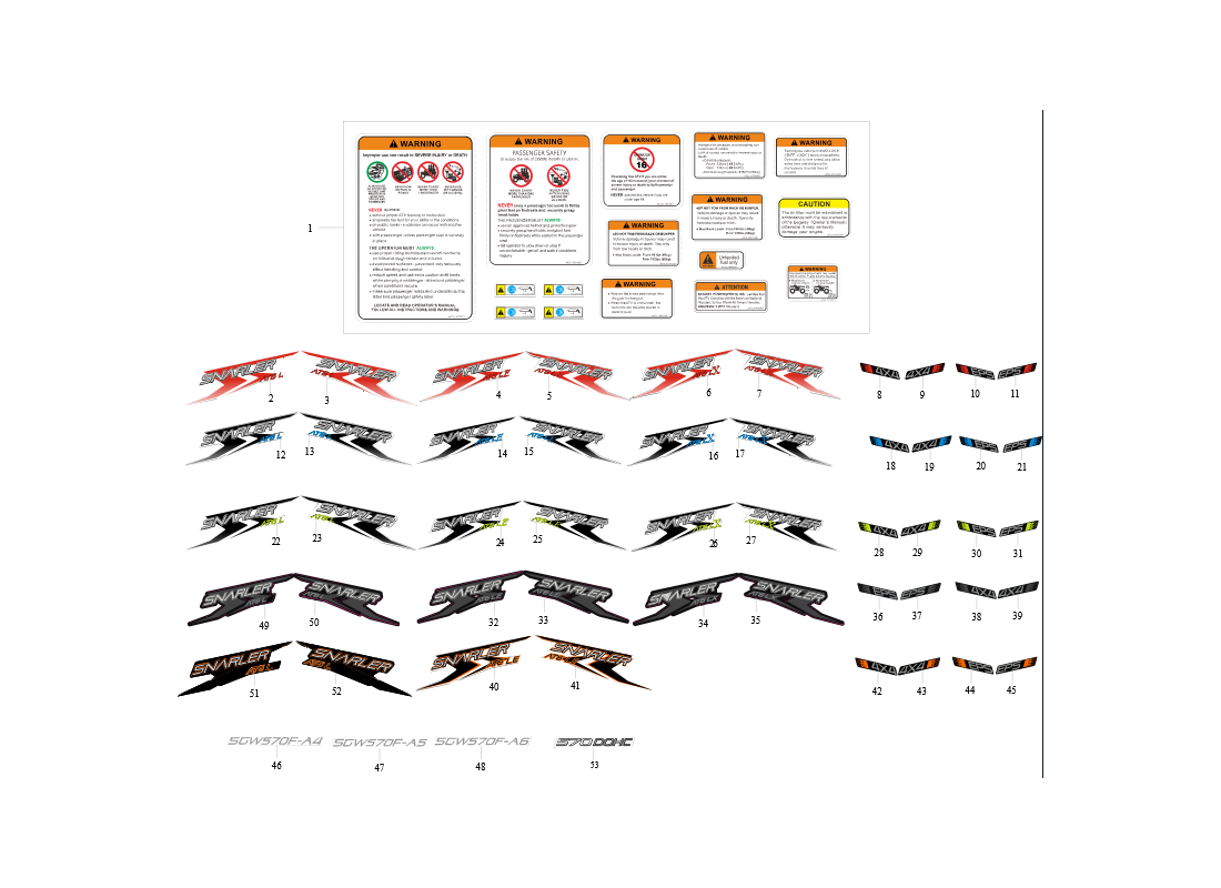 Segway Long Decals & Labels 2021-2024