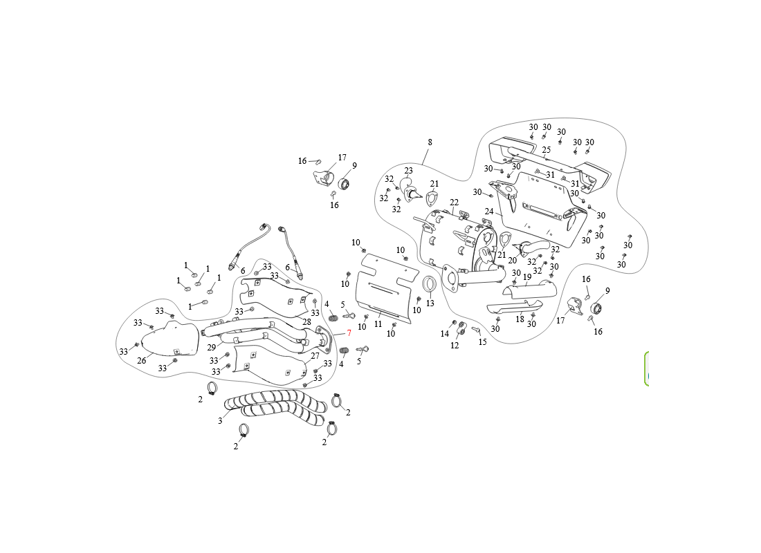 SGW1000FS05057-EXHAUST SYSTEM (2021+)