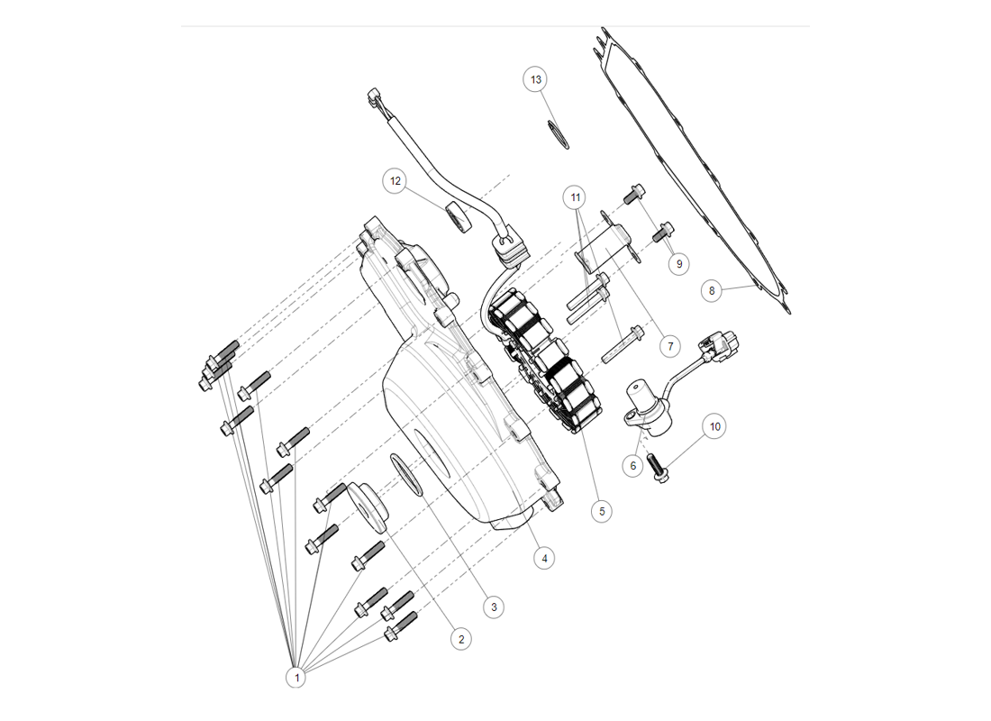 SGW1000FF27-LEFT CRANKCASE COVER (2025+)
