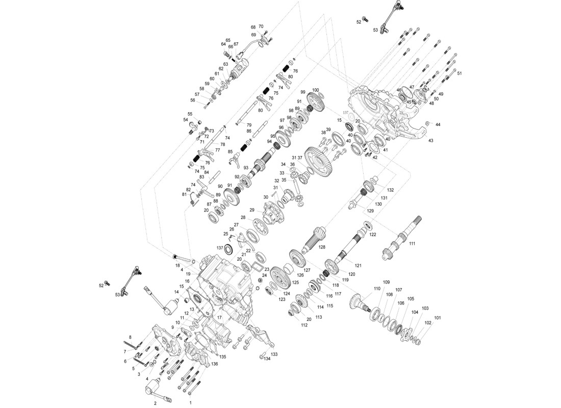 SGW1000FABS63-REAR GEARBOX (2025+)