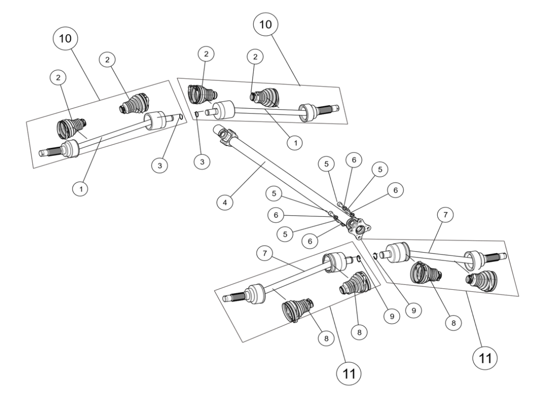 Arbre Transmission Étroit 2025+