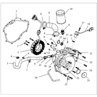 Left Crankcase Cover 2022 for UT10-U2 Fugleman