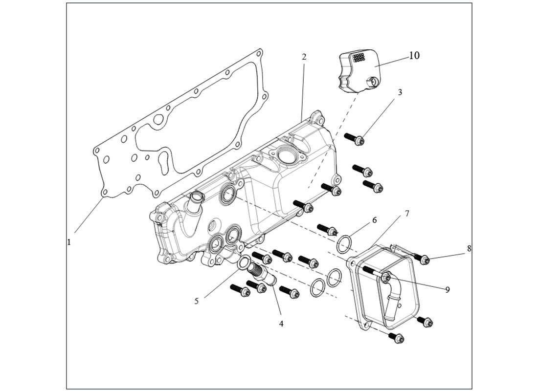 SGW1000FU1011A - Cache Carter Inférieur