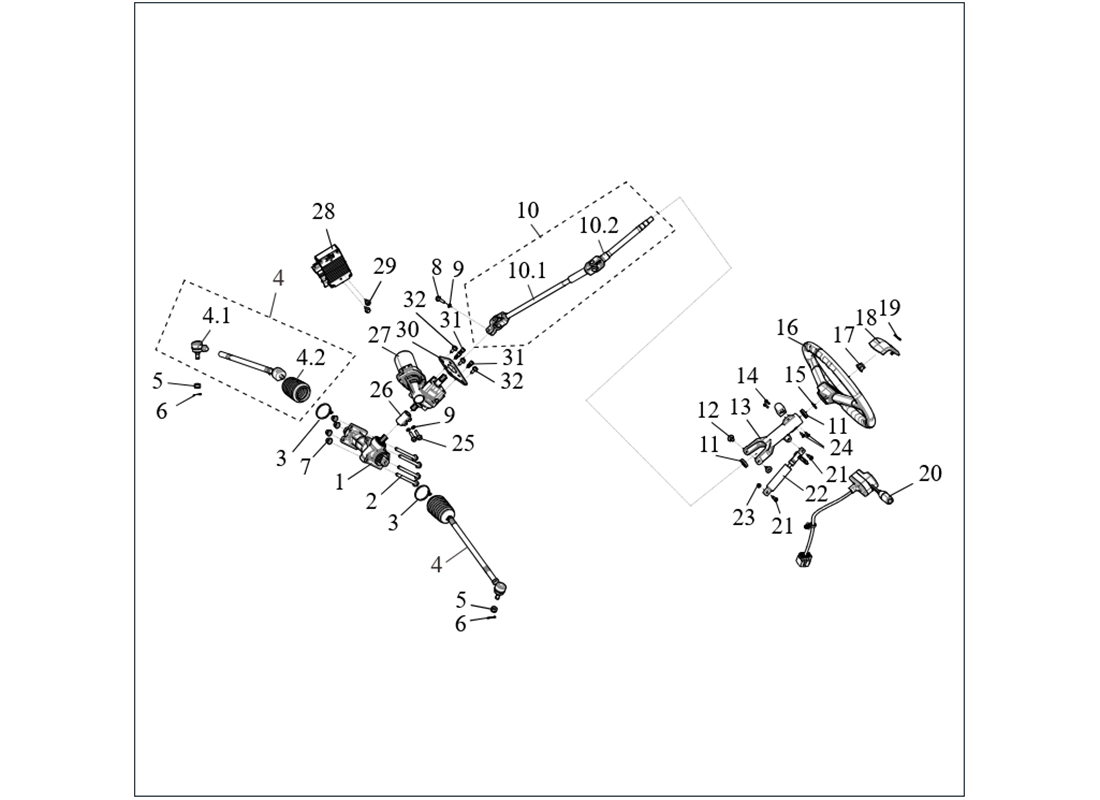 SGW1000FU1041 EPS Steering System '22+