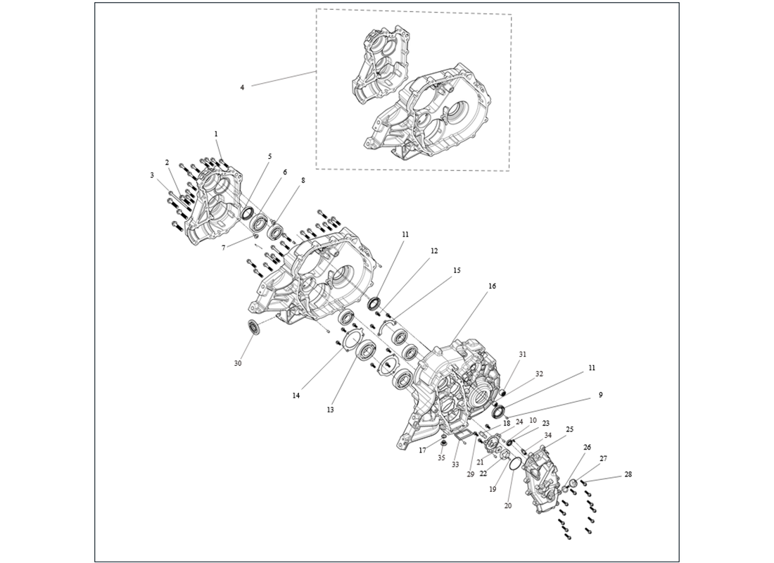UT10F93-GEAR BOX, NO DIFF (2024+)